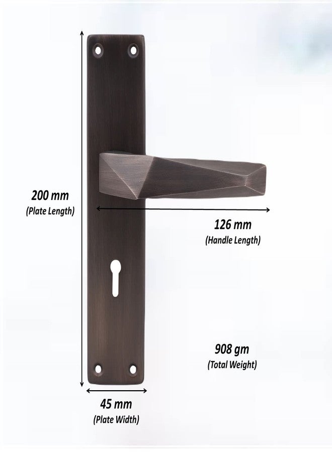 Atom Heavy Duty Mortise Door Lock for Bedroom, Living Room, Main Door, Black Matt Finish | 3 Keys | 6 Lever Double Stage Lockset for House Hotel Office(WIH806KY8) - Image 3